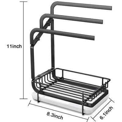 Sponshouder Aanrecht Caddy Organizer Met Afvoerbak