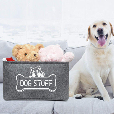 Huishoudenhond Cat Pet Toy Storage Bin met Metaalhandvatten