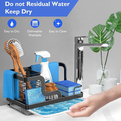 De Organisator Stainless Steel van de gootsteentheebus met Verwijderbare Afvoerkanaalpan voor Spons