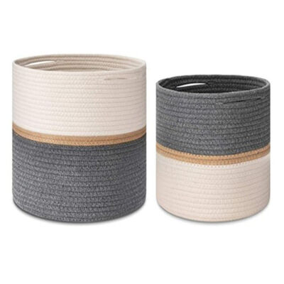 van de katoenen geweven mand 10 kabelinstallatie mand " 12“ de Vloer Binnenplanters van de Bloempot voor Huisdecor