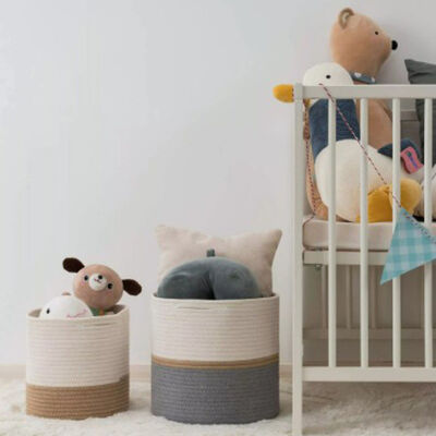 van de katoenen geweven mand 10 kabelinstallatie mand " 12“ de Vloer Binnenplanters van de Bloempot voor Huisdecor