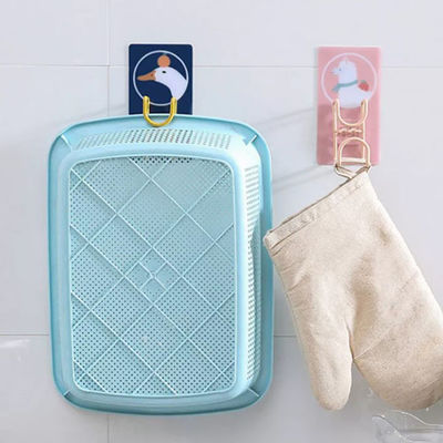 Van de de stempelbadkamers van het beeldverhaalroestvrije staal vrije van de de keukenmuur hangende de handdoekhaak