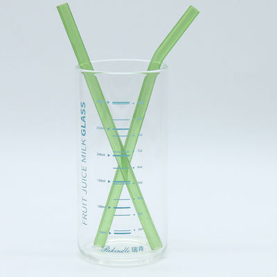Opnieuw te gebruiken het Glas van Borosilicate van het Glasstro Veelvoudig Gekleurd het Drinken Stro