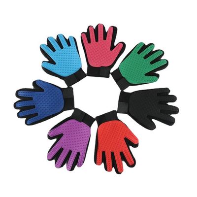 Het Huisdierenmassage Deshedding van siliconecat dog grooming gloves for