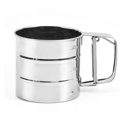 De Zeef van het ZeefjeFine Mesh Flour Sieve Powdered Sugar van het keukenroestvrije staal