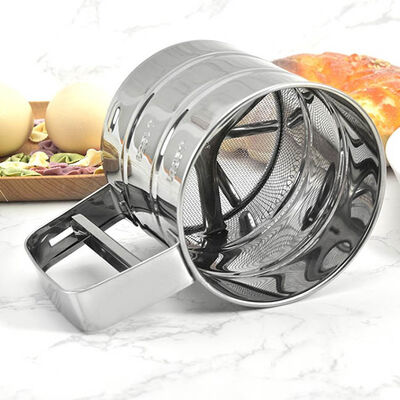 De Zeef van het ZeefjeFine Mesh Flour Sieve Powdered Sugar van het keukenroestvrije staal