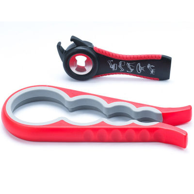 5 in 1 Multi de Flesopeneruitrusting van de FunctieBlikopener met Siliconehandvat