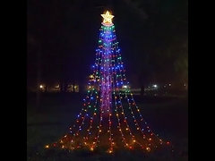 Waterproof Outdoor Halloween Christmas Ornaments Star Wire Lights Multicolor