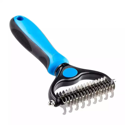 Van de de Kamborstel van Cat Dog Pet Shedding Dematting Deshedding Lang het Handvatroestvrij staal