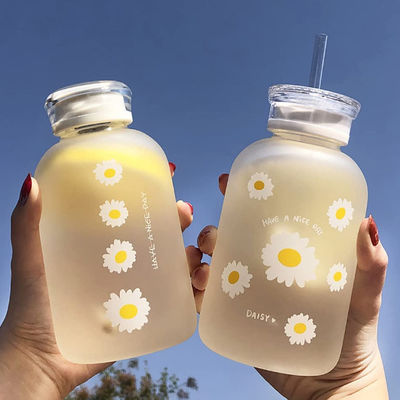 480ml de Schaal Draagbare Transparant van melkjuice cute water bottle with