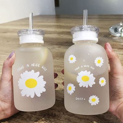 480ml de Schaal Draagbare Transparant van melkjuice cute water bottle with
