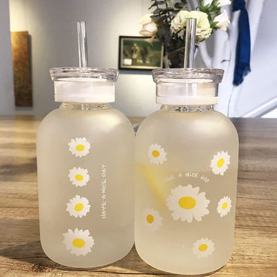 480ml de Schaal Draagbare Transparant van melkjuice cute water bottle with