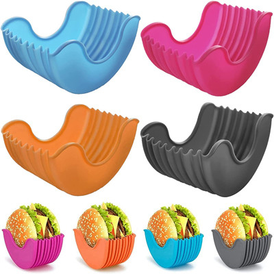 Veelkleurige Doos van de silicone de Intrekbare Regelbare Hamburger
