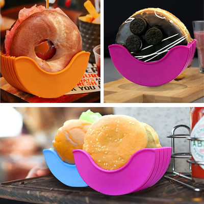 Veelkleurige Doos van de silicone de Intrekbare Regelbare Hamburger