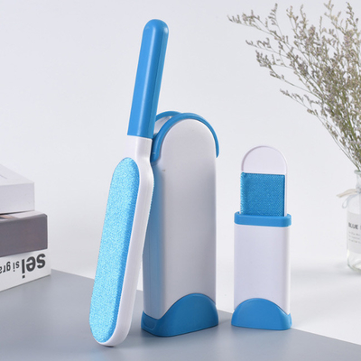 ABS Plastic het Vlekkenmiddelenborstel van het Huisdierenhaar met Zelfreinigende Basis