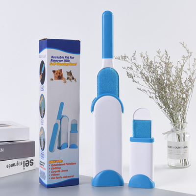 ABS Plastic het Vlekkenmiddelenborstel van het Huisdierenhaar met Zelfreinigende Basis