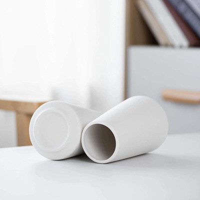 De Witte Ceramische Vaas van de Minimalismstijl voor de WoonkamerBureau van de Slaapkamerkeuken