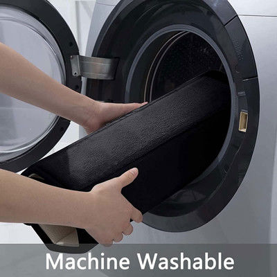 Zwarte rubberen zachte traagschuim badmatten antislip absorberend