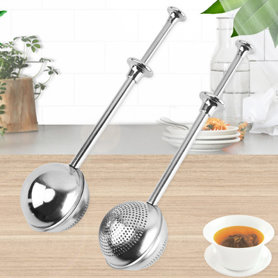Thee-infusers van roestvrij staal Lange steel voor bladtheekruiden