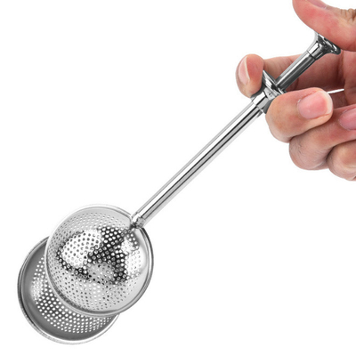 Thee-infusers van roestvrij staal Lange steel voor bladtheekruiden