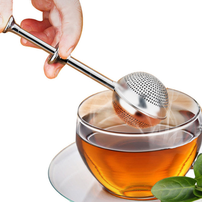 Thee-infusers van roestvrij staal Lange steel voor bladtheekruiden