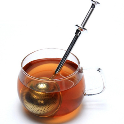 Thee-infusers van roestvrij staal Lange steel voor bladtheekruiden