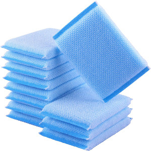 Nylon blauwe schuurpads die lang meegaan en herbruikbaar zijn