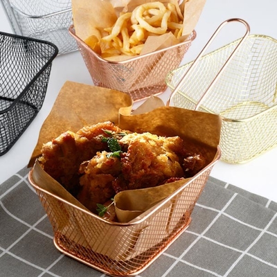 Roestvrijstalen fritesmand met lang handvat Keukenaccessoires