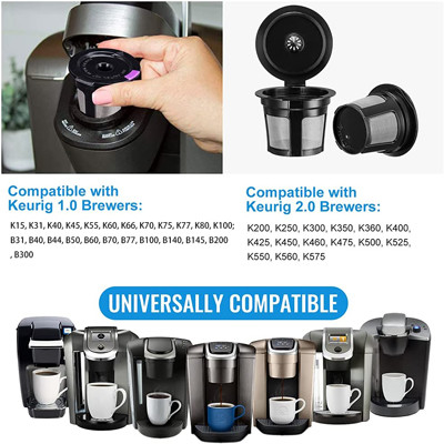 RVS Universal Fit herbruikbare koffiefilters Eco-vriendelijk