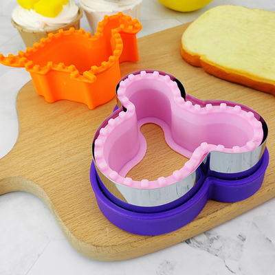 Het Roestvrije staal van de de Sandwichsnijder van Mickey Shapes Bread DIY van de hartster