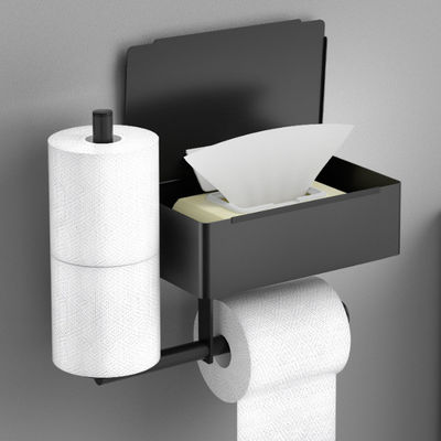 De muur Opgezette Houder van het Roestvrij staaltoiletpapier voor Badkamers