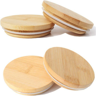 Veelkleurige 10 Oz Berijpte Kaarskruiken met het Huishouden van Bamboedeksels