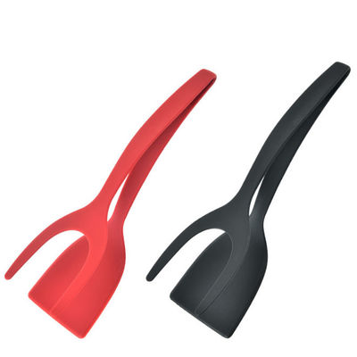 Fried Egg Double Spatula Bread-Barbecue 2 in 1 Greep Flip Tongs Pp Material