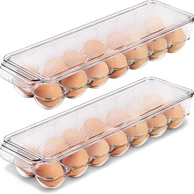 Het Eicontainer van de keuken14pcs Ijskast met Deksel en Handvat