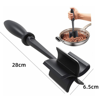 De hittebestendige Hamburger van Vleeschopper masher and smasher for