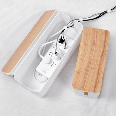 De plastic Witte Multifunctionele Doos van het de Kabelbeheer van de Bamboestijl