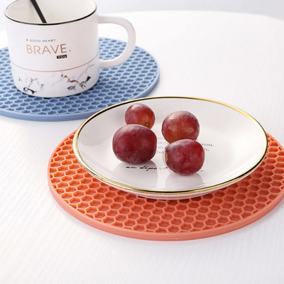 Niet van het de Misstap de Hittebestendige Silicone van het keukenwerktuig Hete Pannelap Mat Coaster