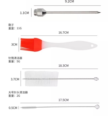 De openlucht van de BARBECUEhulpmiddelen en Toebehoren van Roestvrij staalturkije Reeks van de Injecteursmarinade