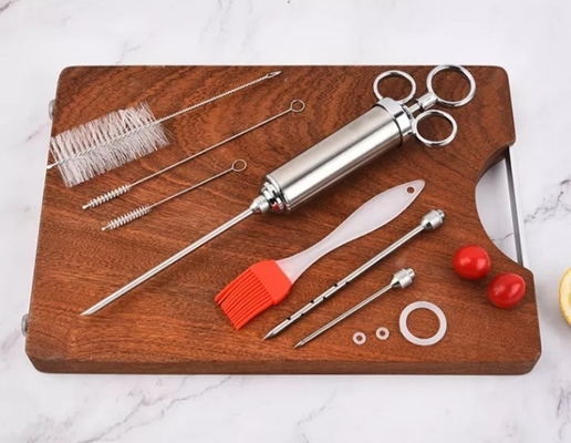De openlucht van de BARBECUEhulpmiddelen en Toebehoren van Roestvrij staalturkije Reeks van de Injecteursmarinade