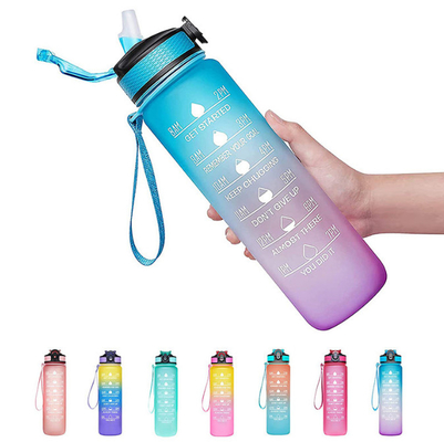 32 oz-Waterfles met Fles van het Strobpa de Vrije Drinkwater met het Wateropname van de Urenverhoging van de hele dag