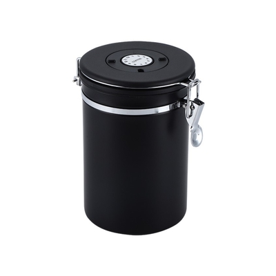 500g Bus van roestvrij staal de Essentiële Barista Tools Coffee Airtight met de Klep en de Lepel van Co2