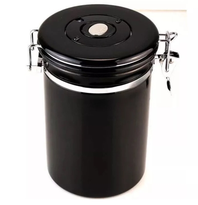 500g Bus van roestvrij staal de Essentiële Barista Tools Coffee Airtight met de Klep en de Lepel van Co2