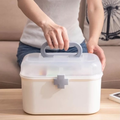 Draagbare van de de Container Plastic Eerste hulp van de Huishoudenopslag de Doosorganisator
