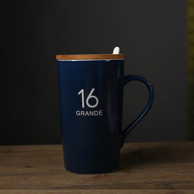 Ceramische Douane het Drinken Koppen met Mokken van de Lepel de Witte 6oz Sublimatie