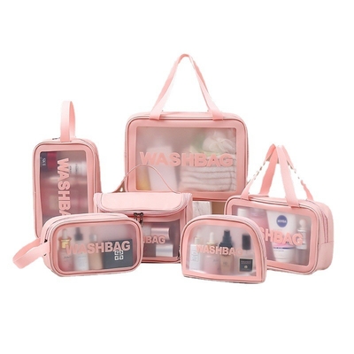 Draagbare Waterdichte Toiletry van pvc van de Reismake-up Zak voor de Zomerstrand