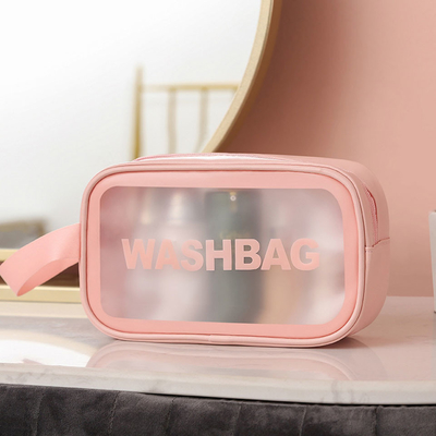 Draagbare Waterdichte Toiletry van pvc van de Reismake-up Zak voor de Zomerstrand