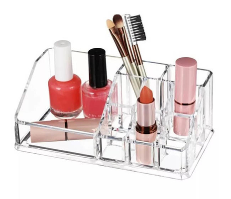 De Acrylorganisator Box Lipstick Storage van make-upschoonheidsmiddelen