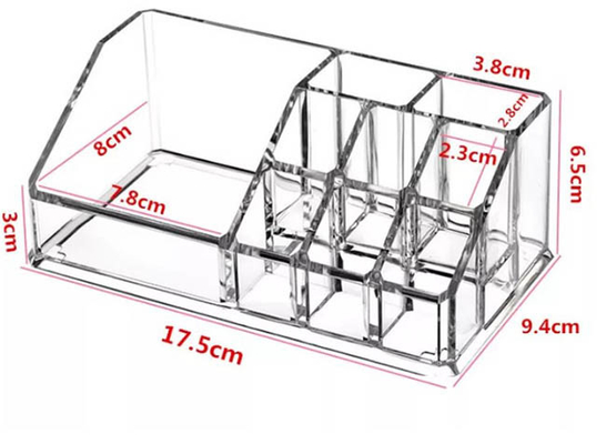 De Acrylorganisator Box Lipstick Storage van make-upschoonheidsmiddelen
