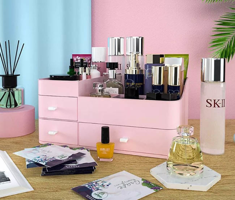 Grote Plastic van de de Opslagdoos van de Desktoplippenstift Kosmetische de Make-uporganisator
