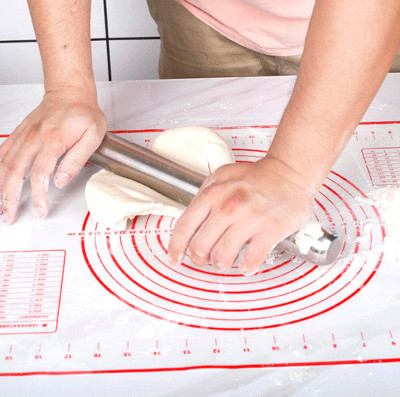 Siliconegebakje Mat Non Stick Baking Mats met de Rolling Mat van het Metingendeeg